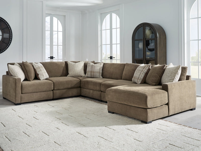 Camellia-Court Sectional with Chaise
