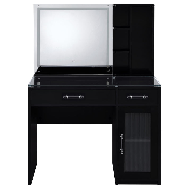Flora Makeup Vanity Table with LED Mirror and Stool