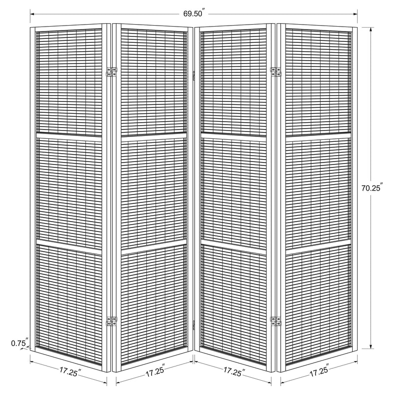 Browning Four-Panel Room Divider