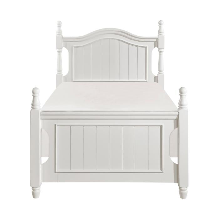 Clementine Twin Bed in White B1799T-1