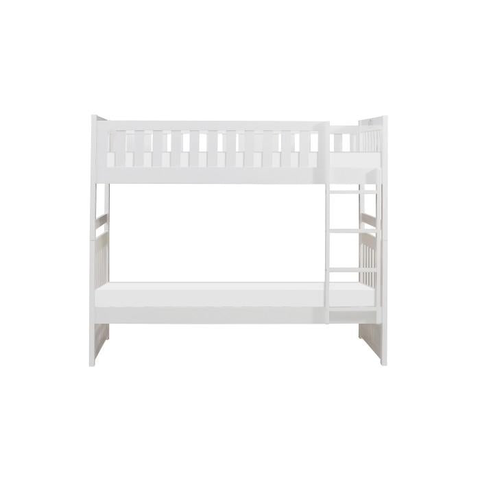 Galen Twin/Twin Bunk Bed in White B2053W-1