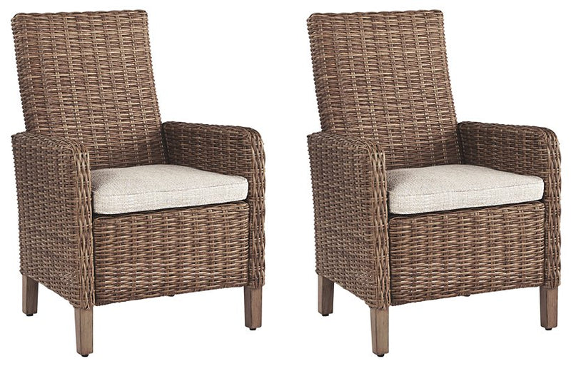 Beachcroft Outdoor Arm Chair with Cushion (Set of 2)
